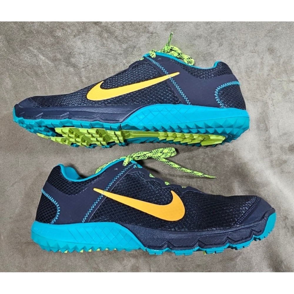 Nike Zoom Wildhorse Womens 11 Trail Running Shoes Dark Obsidian 599121-408